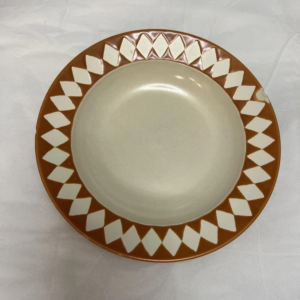 Vtg Pottery Barn Dune Persimmon Bowls 4 Retro MCM Boho Replacement